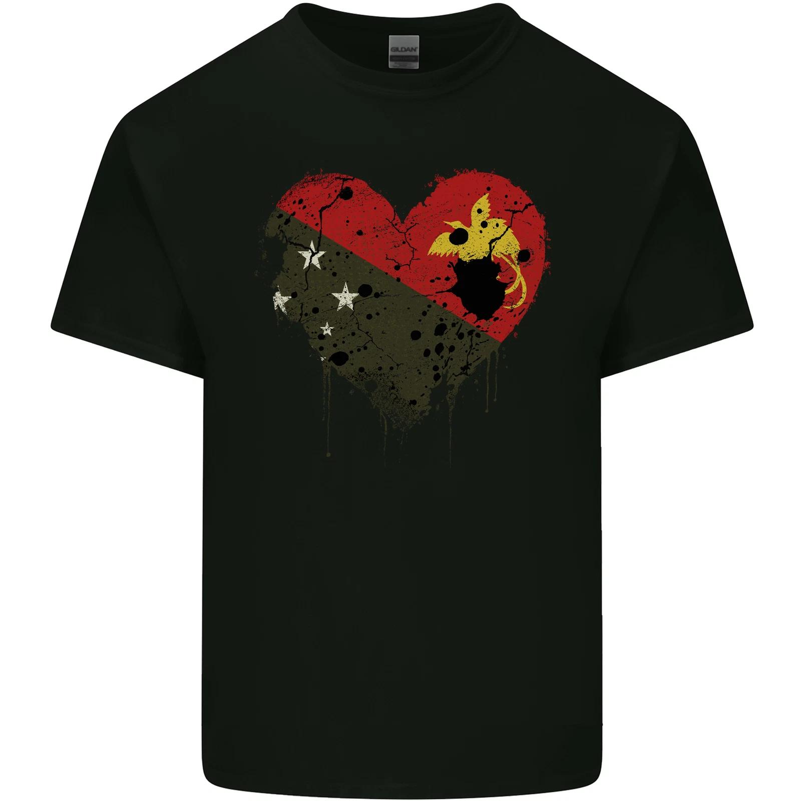 Love Papua New Guinea Flag Day Football Kids T-Shirt Childrens 3XL
