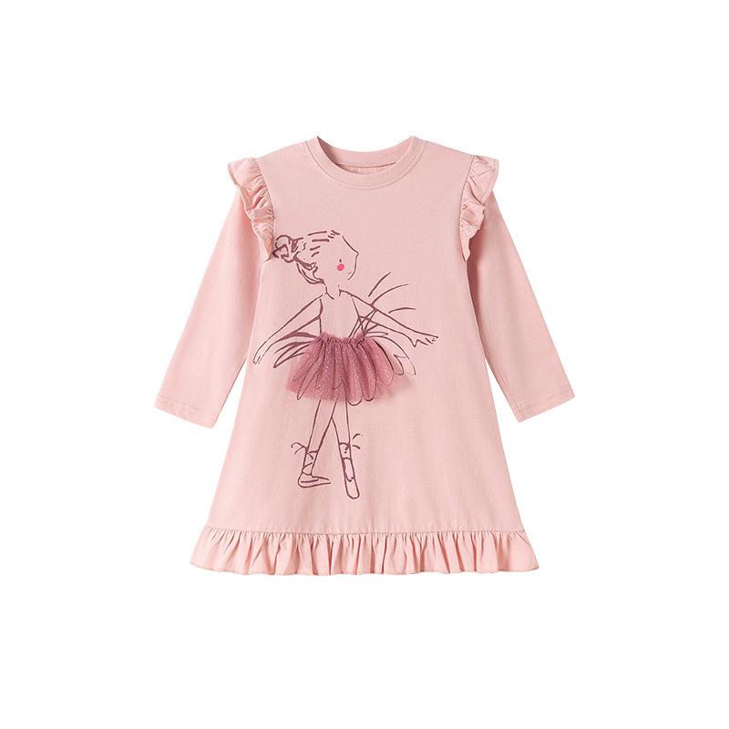 Little Maven Autumn Long Sleeve Girls' European Style Dress - Cute Children's Fashion