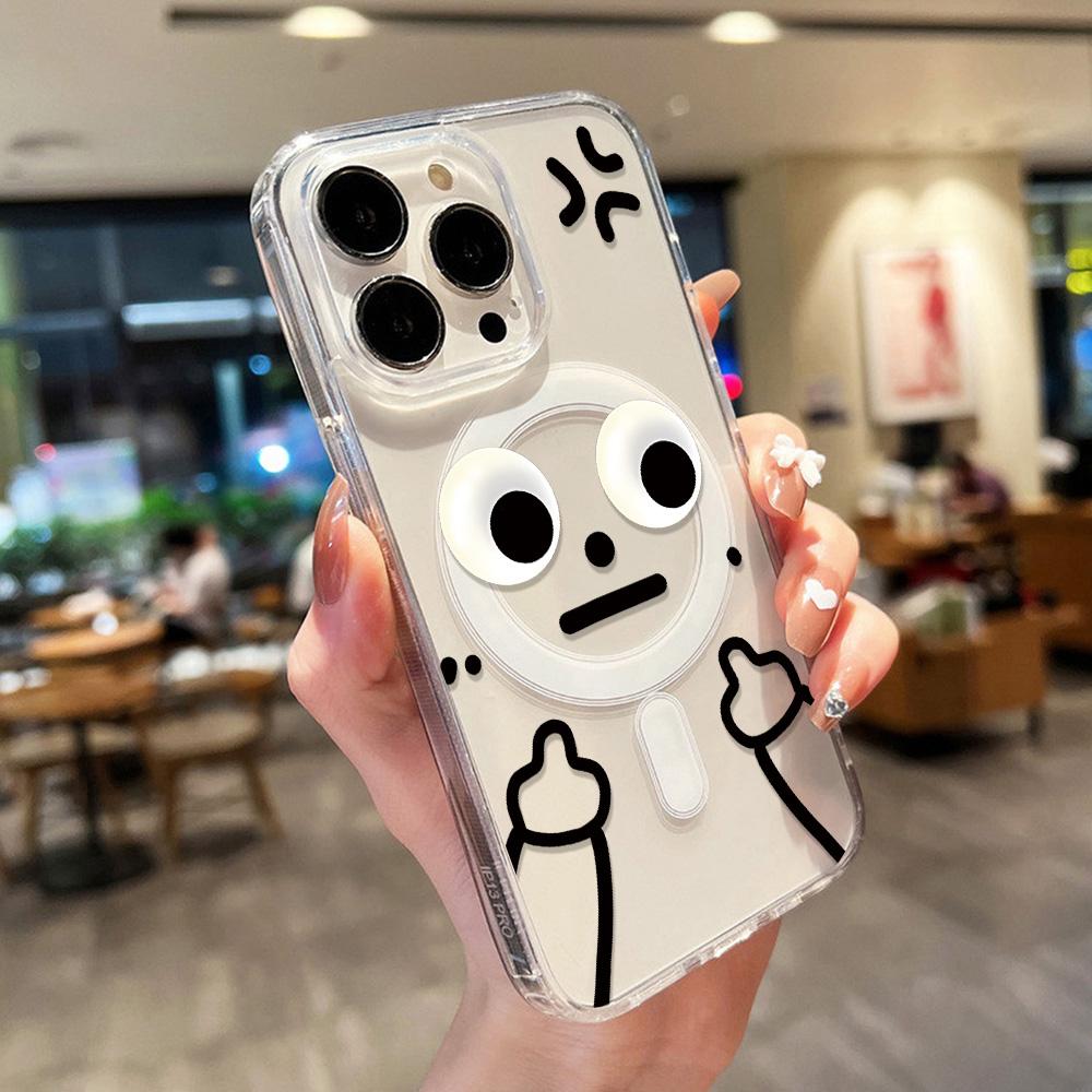 Magnetic Phone Case for iPhone 12 14 16 17 Pro 17 16 15 14 13 12 Pro Max  12 13 14 15  16 High Quality Shockproof Shell Full Protection Cute Style