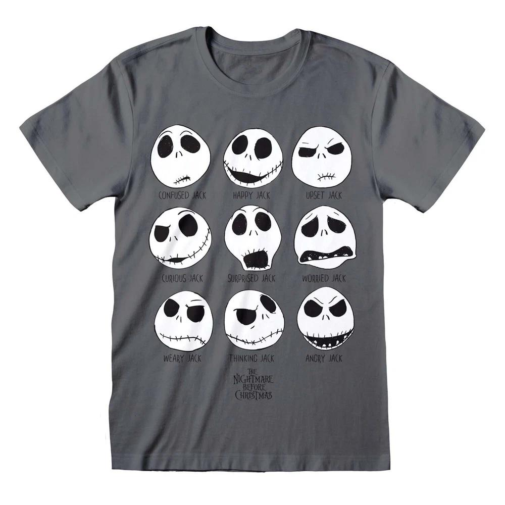 The Nightmare Before Christmas Jack Skellington Unisexy Faces TShirt M
