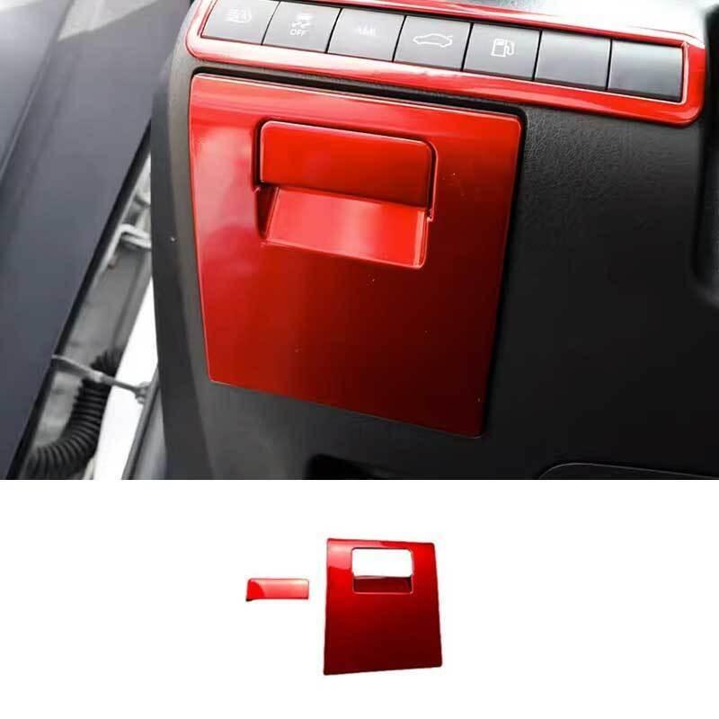 For Toyota Camry 2018-2024 Glossy Red Left Driver Storage Box Handle Frame Trim