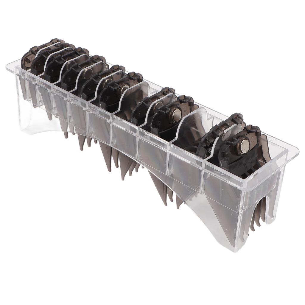 10pcs Hair Clipper Combs Guides Fully Compatible Attachment Professional Lightweight Hair Trimmers Cutting Guides Black
