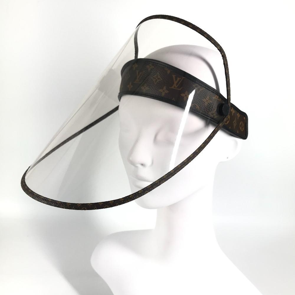 Louis Vuitton M76727 Monogram Viger LV Hat Face Shield Sun Visor Brown/clear