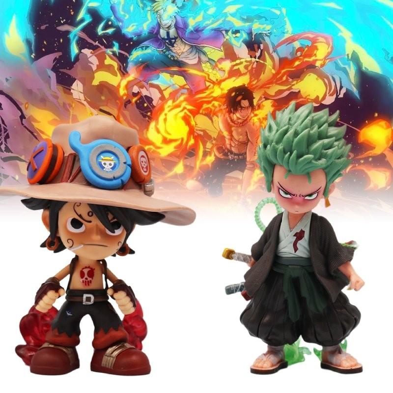Stylish One Piece Zoro Sitting And Cowboy Ace Pvc Figure Model Ideal For Anime Lovers
