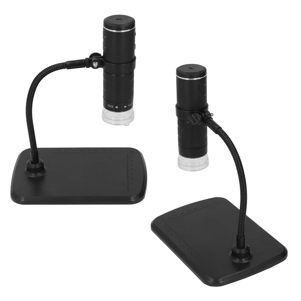 Wireless Digital Microscope 50 To 1000X Portable 2MP with Flexible Stand for Phone PC