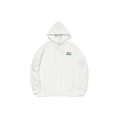Li-Ning Sports Fashion Series Loose-Fit Pullover Hoodie Unisex Tops White AWDQB38-2