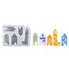 Clear House Display Ornament Silicone Mold For Artistic European Hollow House Creations Suitable For Handcraft Lovers