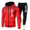 2023 Men's Trendy Zipper Hoodie Tracksuit Set - Autumn/Winter Casual Print