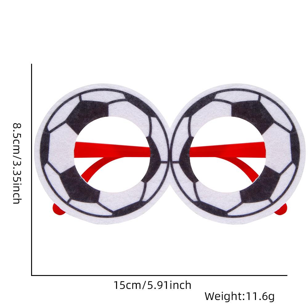World Cup football game decorations, glasses, fan cheering photo props, beer glasses, football letter glasses frames