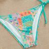 European and American ins style sexy split swimsuit bikini bikini triangle cup lace-up swimsuit 1011 new