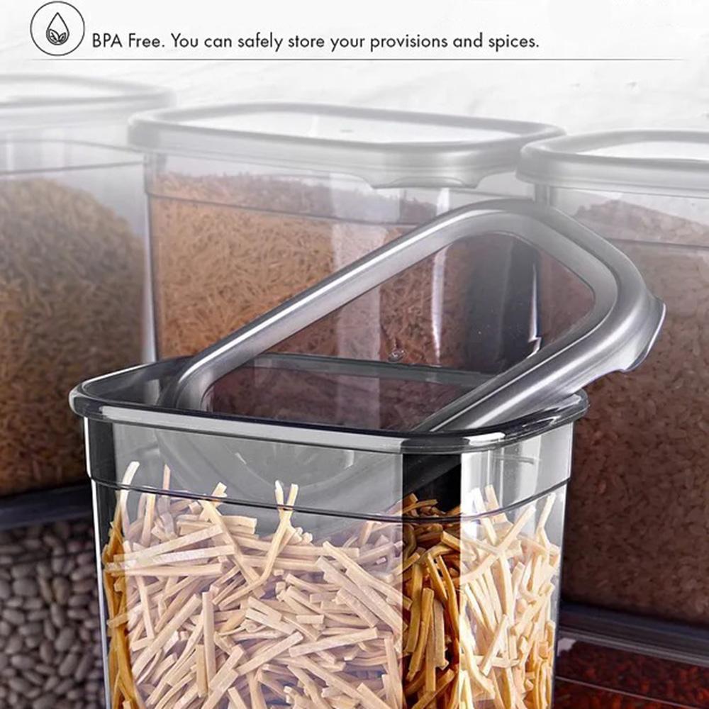 Luftdichte Lebensmittelaufbewahrungsbehälter-Sets – Transparenter BPA-freier Vorratskammer-Organizer, Stapelbare auslaufsichere Snackgläser für die Küche