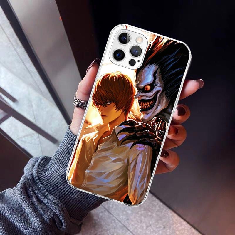N-Note D-Death Yagami Light Phone Case For iPhone 17 Air 11 13 Mini 14 15 Plus 16 12 Pro Max 16E SE 7 8 Pattern Soft TPU Back Co