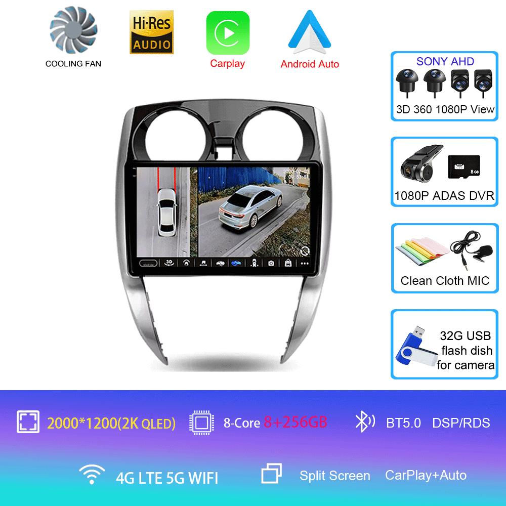 Android 14 Car Radio For Nissan Note 2 E12 2012 - 2021 Multimedia Video Player Navigation Stereo GPS No 2din 2 Din Dvd