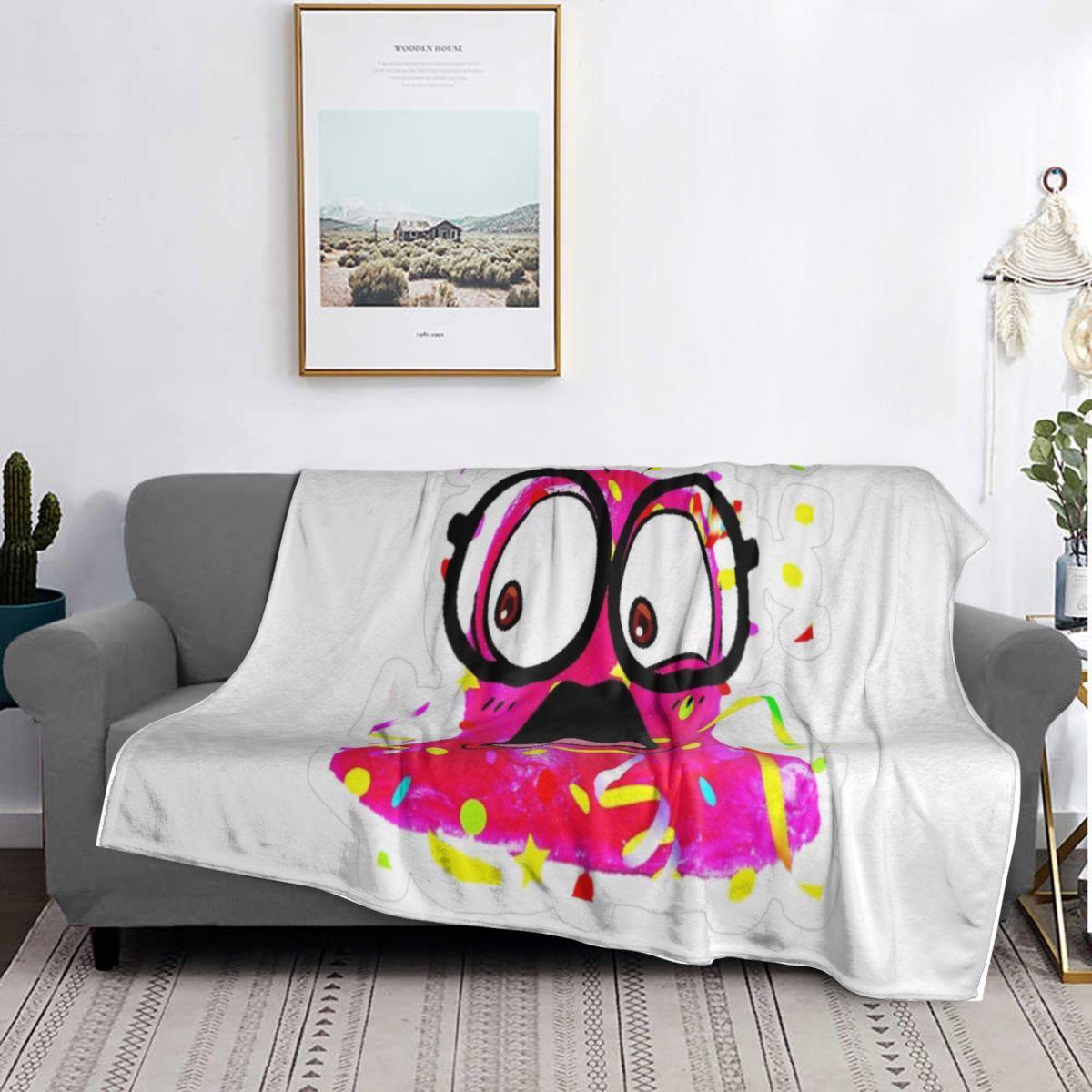 Super Slick Slime Sam Blanket Soft Warm Flannel Throw Blanket Plush for Bed Living Room Picnic Travel Home Couch 75X95CM
