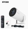 HY300 713 Portable HD Smart Projector Wireless Mobile Phone 720p 4K Resolution LED LCD Mirocast Lamps Home Proyector
