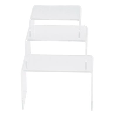 3pcs Set Acrylic Doll Toy Figure Display Riser Rack Transparent Jewelry Display Stand