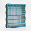 Parts Organizer Cabinet Transparent with Removable Dividers Solid Components Storage
