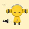 Smiley Face Car Phone Holder Multifunctional Event Navigation Mount Mobile Cell Stand with Hook Tail Clamp for iPhone 16 Samsung