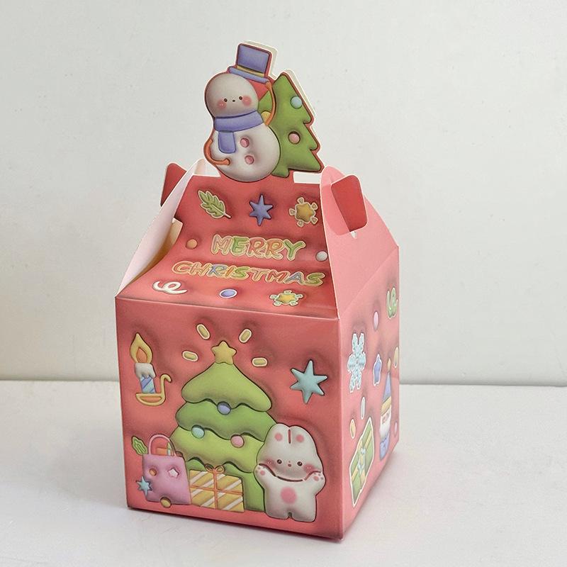 Cartoon Apple Christmas Eve Gift Box: Cute & Creative Aesthetic for Couples