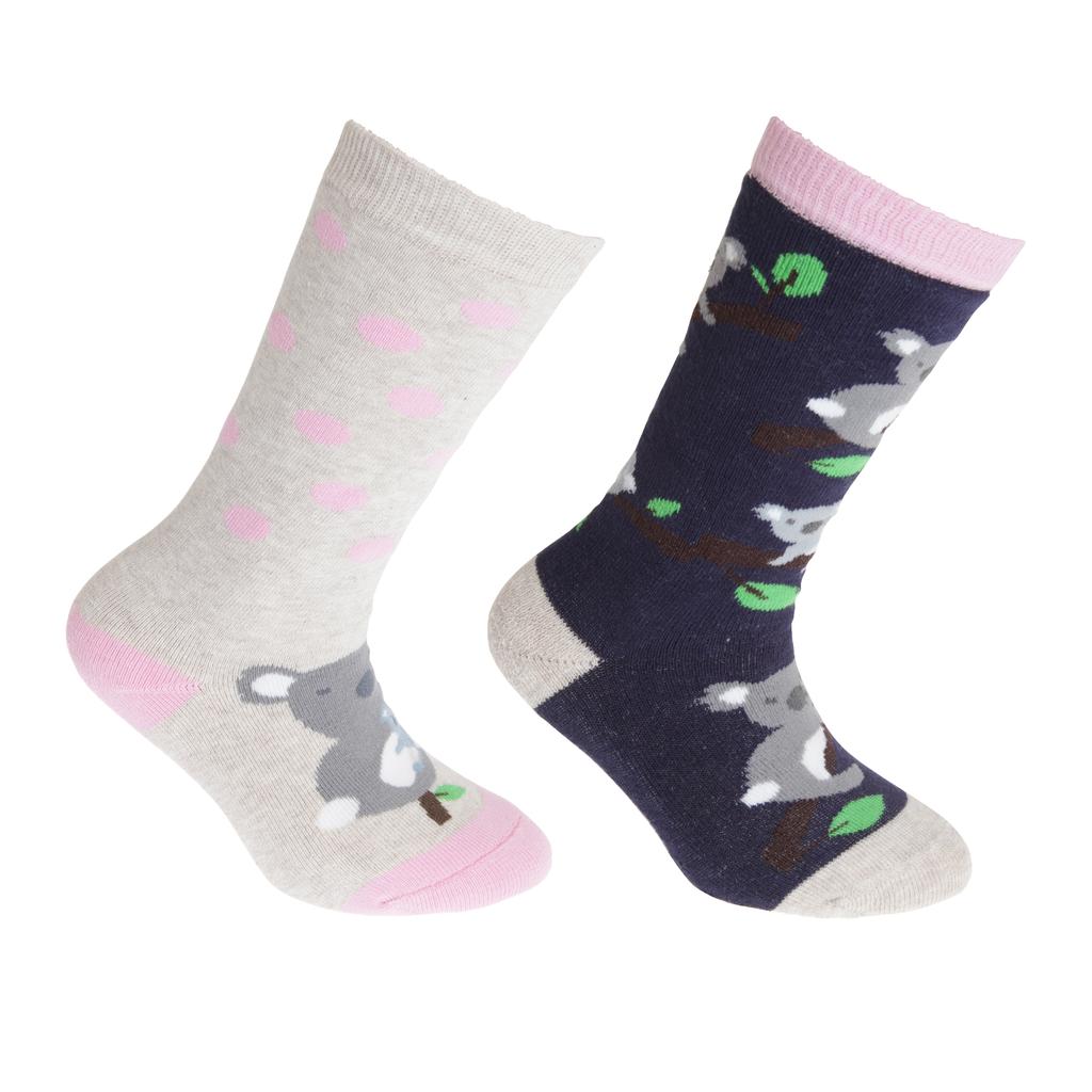 Floso Gummistiefelsocken für Kinder/Kinder mit hohem Baumwollanteil (2 Paar)