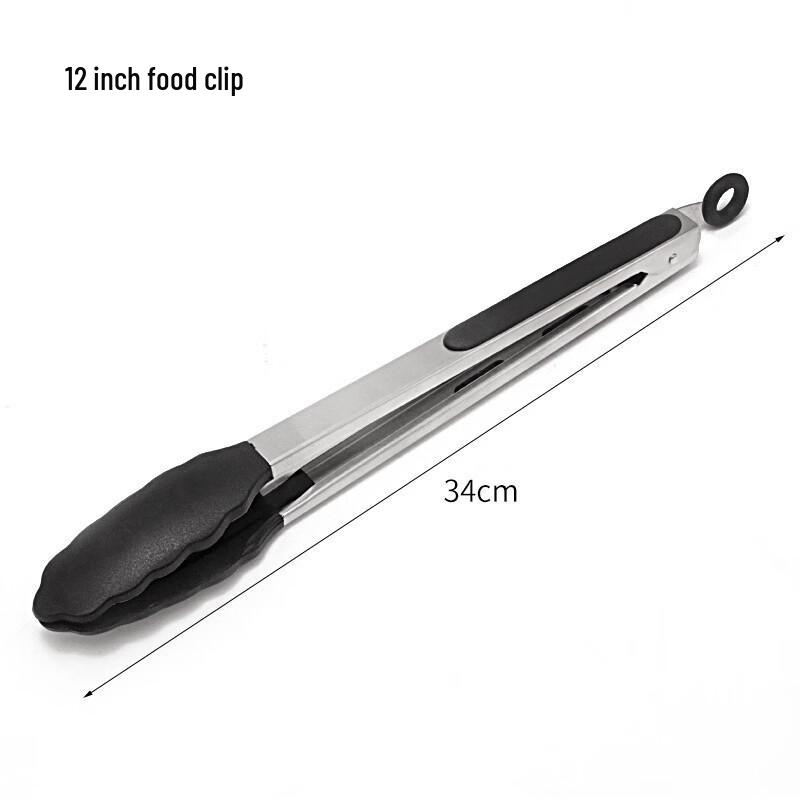 

Silicone Stainless Steel Kitchen Tongs Set