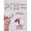2er-Sets Metall Jeans Taillenschnalle Verstellbare Nagelfreie Druckknöpfe Verschlussknopf Abnehmbarer Taillenverenger Haushalt
