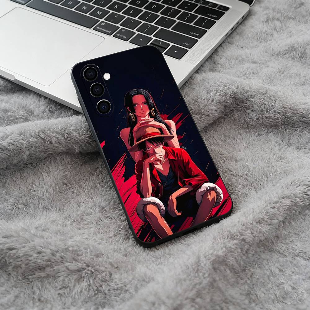 Popular Anime One Piece Phone Case For Samsung Galaxy A73,A71 A72,A70,A53,A52,A51,Soft Silicone Black Cover