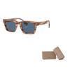 Burberry Sunshade Eye Protection Acetyl Rectangular Sunglasses Unisex Couple Brown