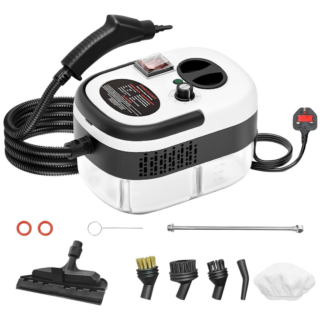 2500W 220V Handheld Steam Cleaner High Temperature Pressurized Steam Cleaning Machine Multifunction for Home Kitchen Degreasing