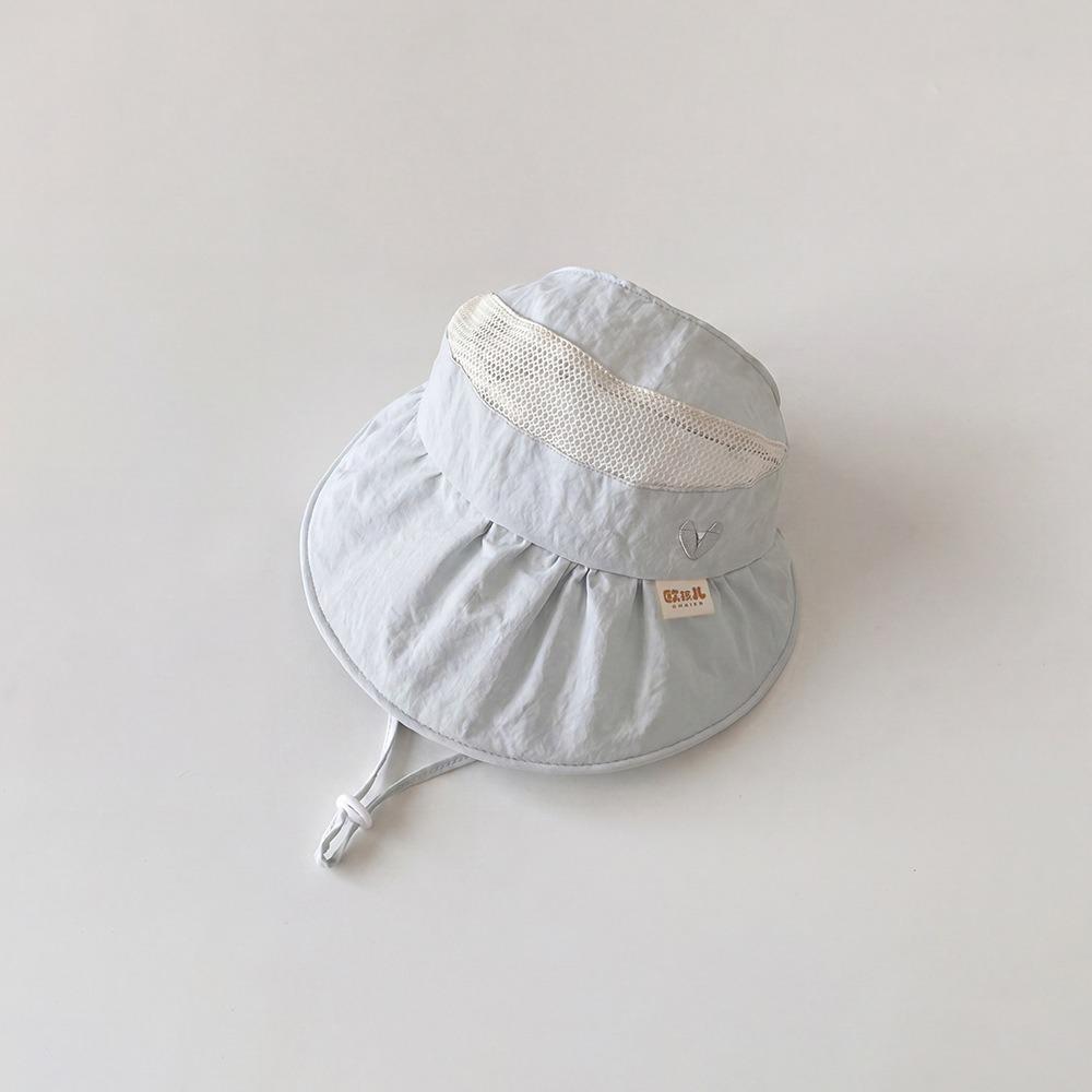 Lightweight Kids Cap Breathable Mesh Sunshade Hat Cute Large Brim Hat Summer