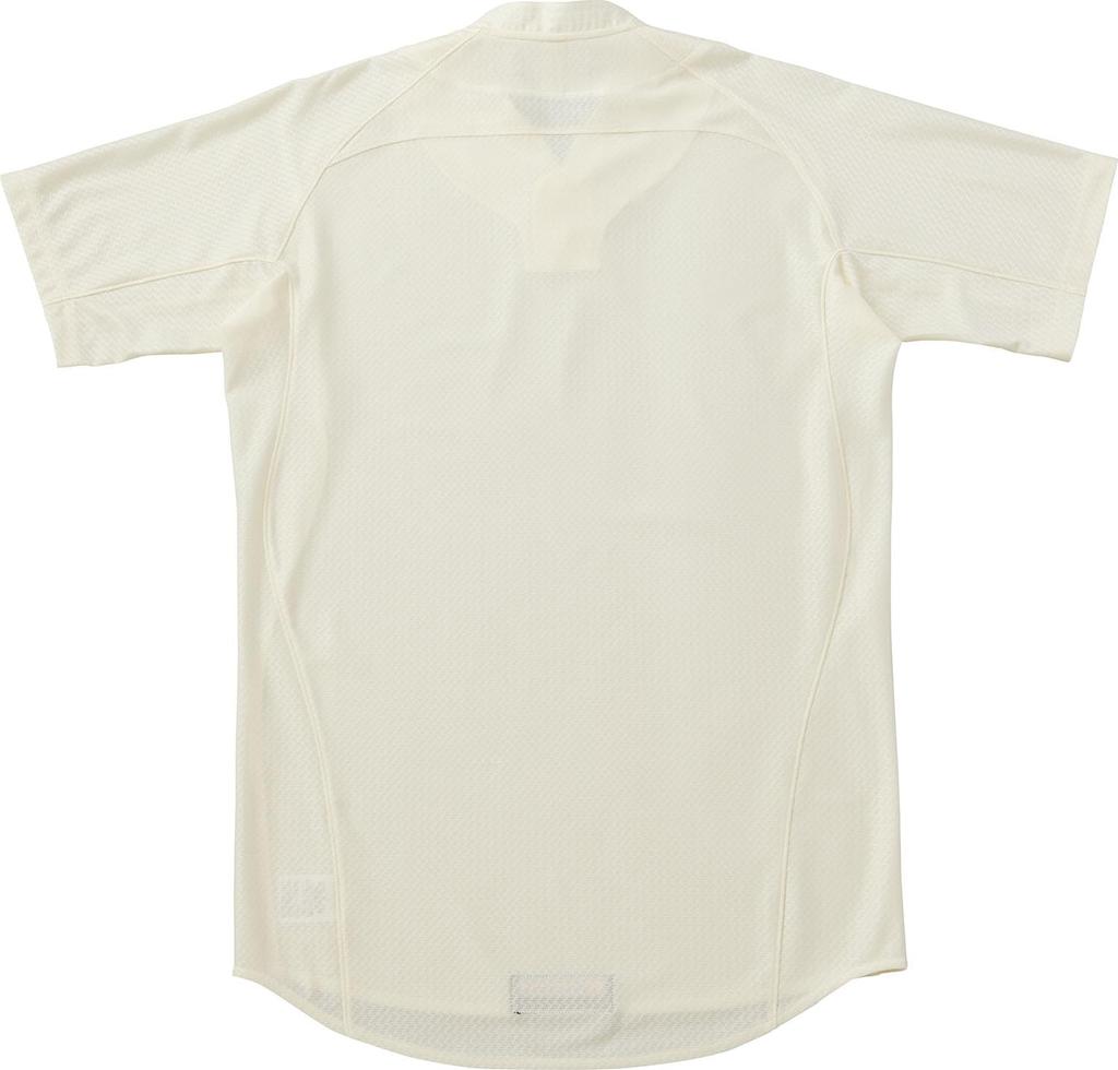 ZETT Baseball Pro Collar Uniform Pullover Ivory O BU517PST Top, Status, Stand-Up Shirt, Style, (3100)