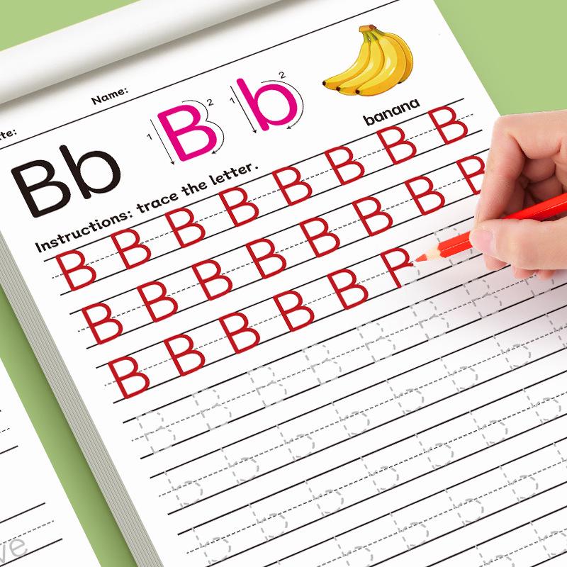 English Alphabet Coloring and Pen Control Practice Book for Kindergarten