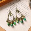 Vintage Exotic Style Fringed Earrings, Long Niche Design Earrings, Bohemian Earrings for Women