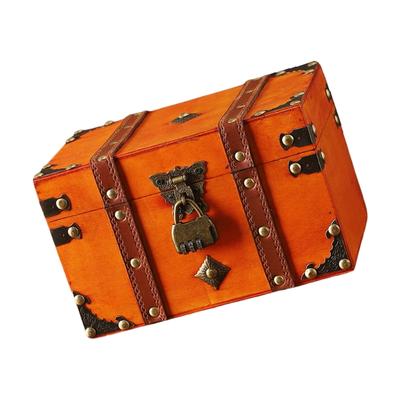 Cultural Leather Jewelry Case With Security Mechanism For Home Decoration And Storage Elegant Treasures Chest