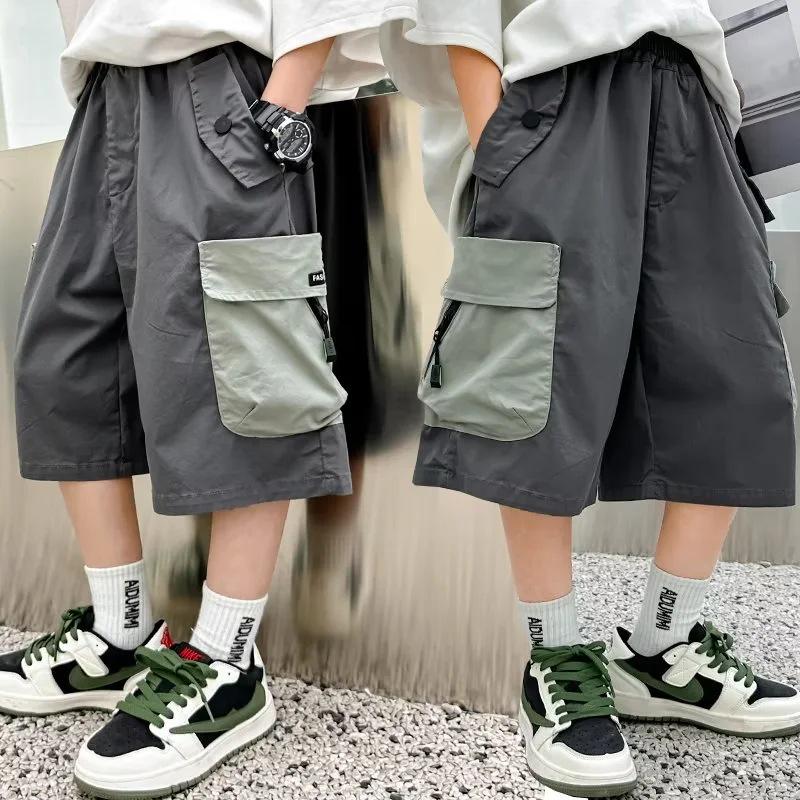 Chlapecké rychleschnoucí letní zkrácené kalhoty: Lehké dětské overaly 2023