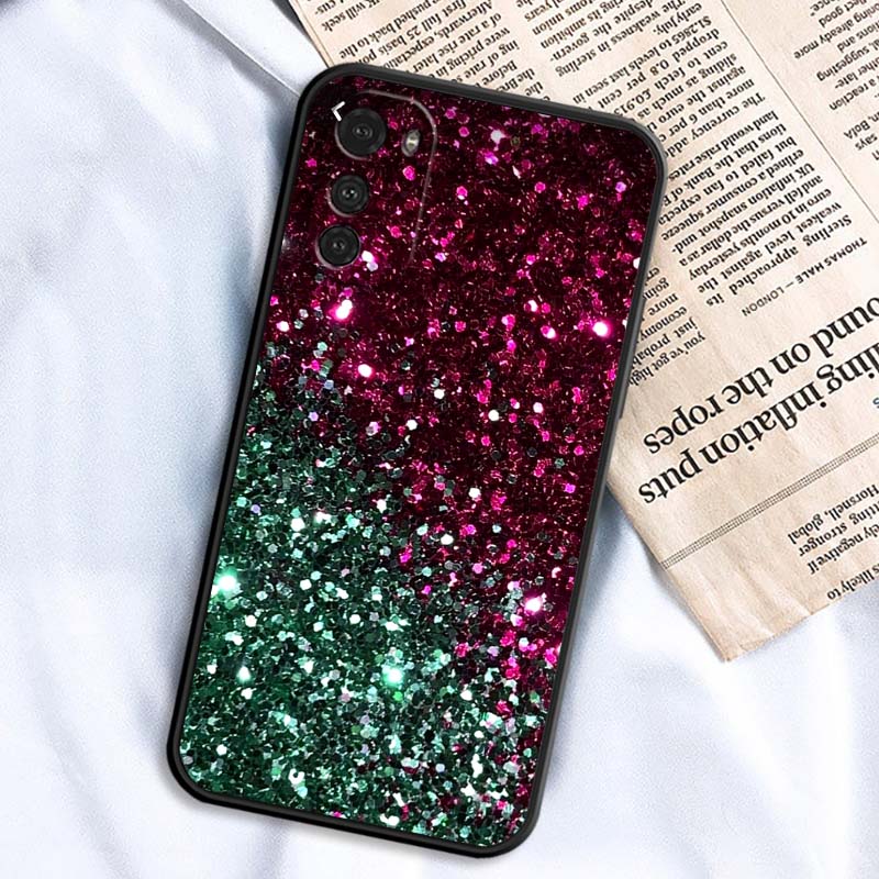 

Сияющие креативные узоры Для Motorola G85 Edge 50 G24 G35 G14 G04 40 G72 G34 G G54 G13 G32 5G Черный чехол для телефона Motorola Moto G04