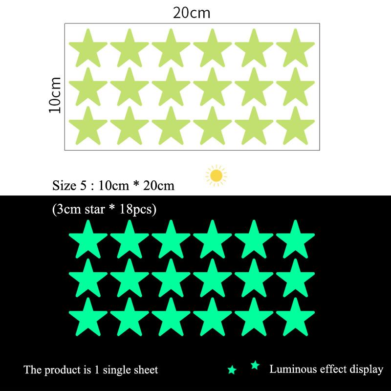 Luminous Stars Wall Stickers Kids Room Decoration Self-Adhesive Decals Bedroom Background Home Decor Glow In The Dark Wallpaper