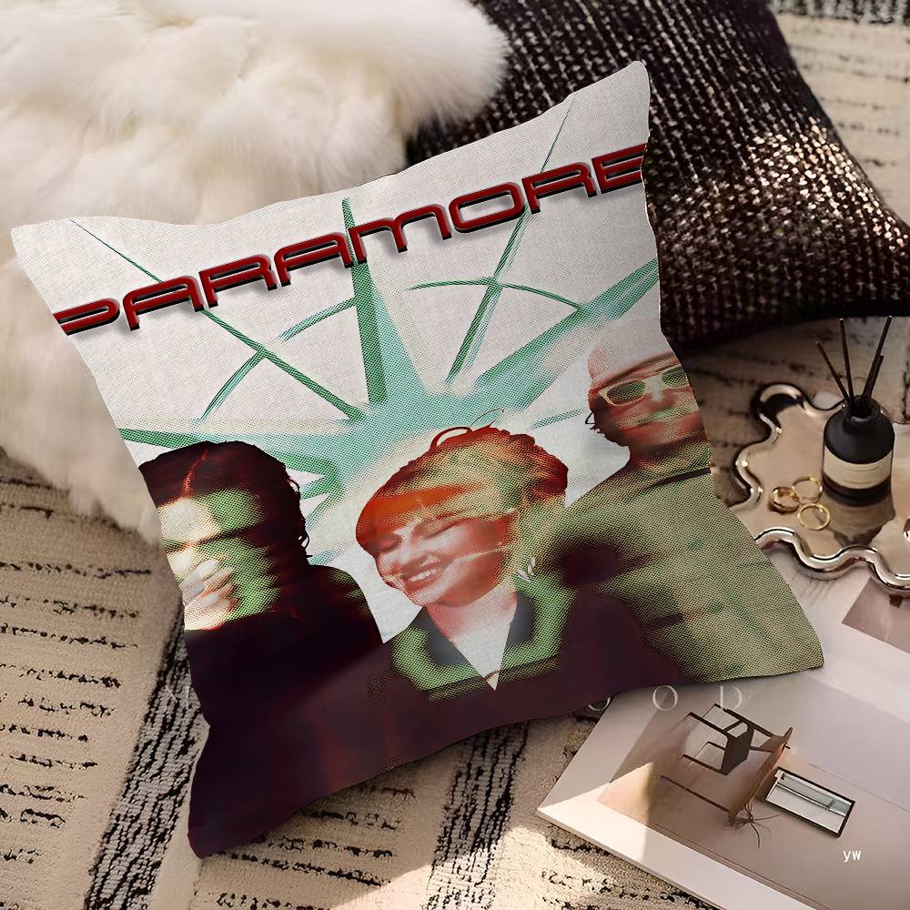 Pop Band P_Paramore Cushion Cover Polyester Sofa Cushions Decorative Throw Pillows Home Decoration Pillowcover