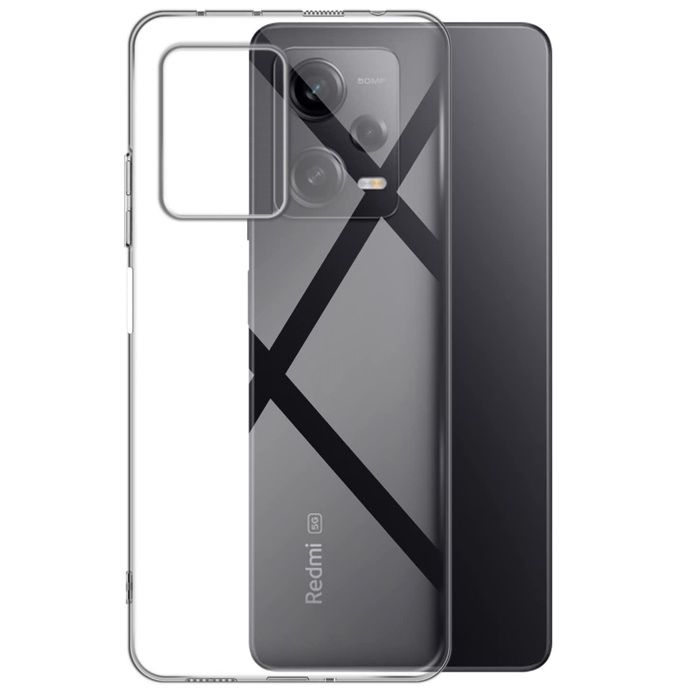 Coque et tour de cou pour Xiaomi REDMI NOTE 12 PRO 5G / POCO X5 PRO 5G- TPU Souple Transparent Cordon Noir réglable Phonillico®