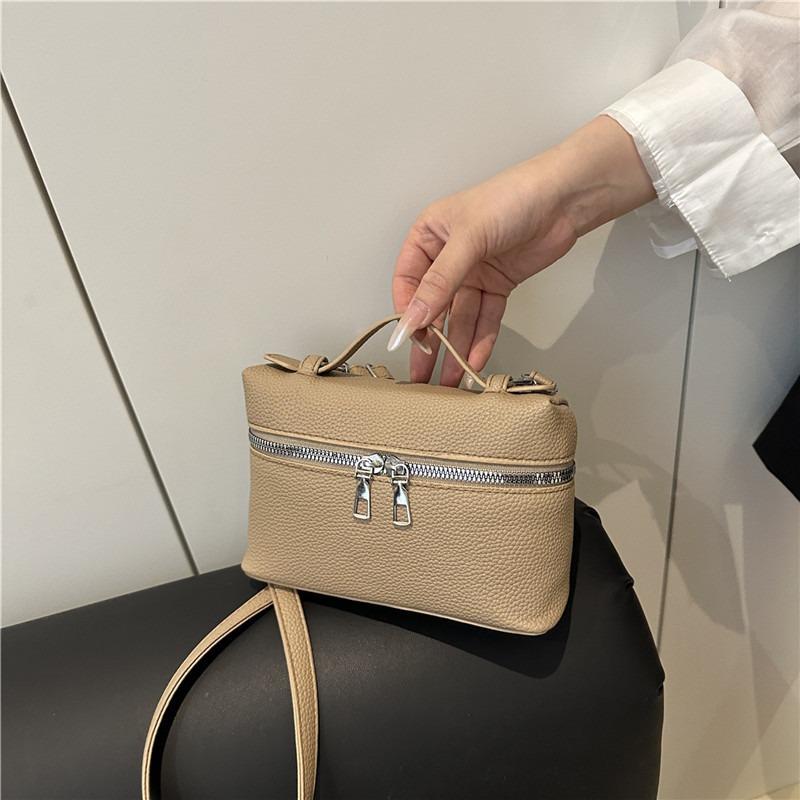 High-end Fashion Women's Bag Simple and Versatile Portable Small Square Bag New Popular Texture Shoulder Messenger Bag Women