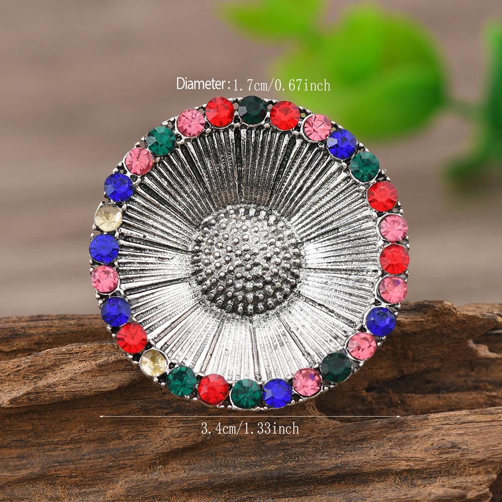 Vintage, Personalized, Creative Alloy, Diamond Studded, Exaggerated Ring, Fashionable New Starfish Joint Ring