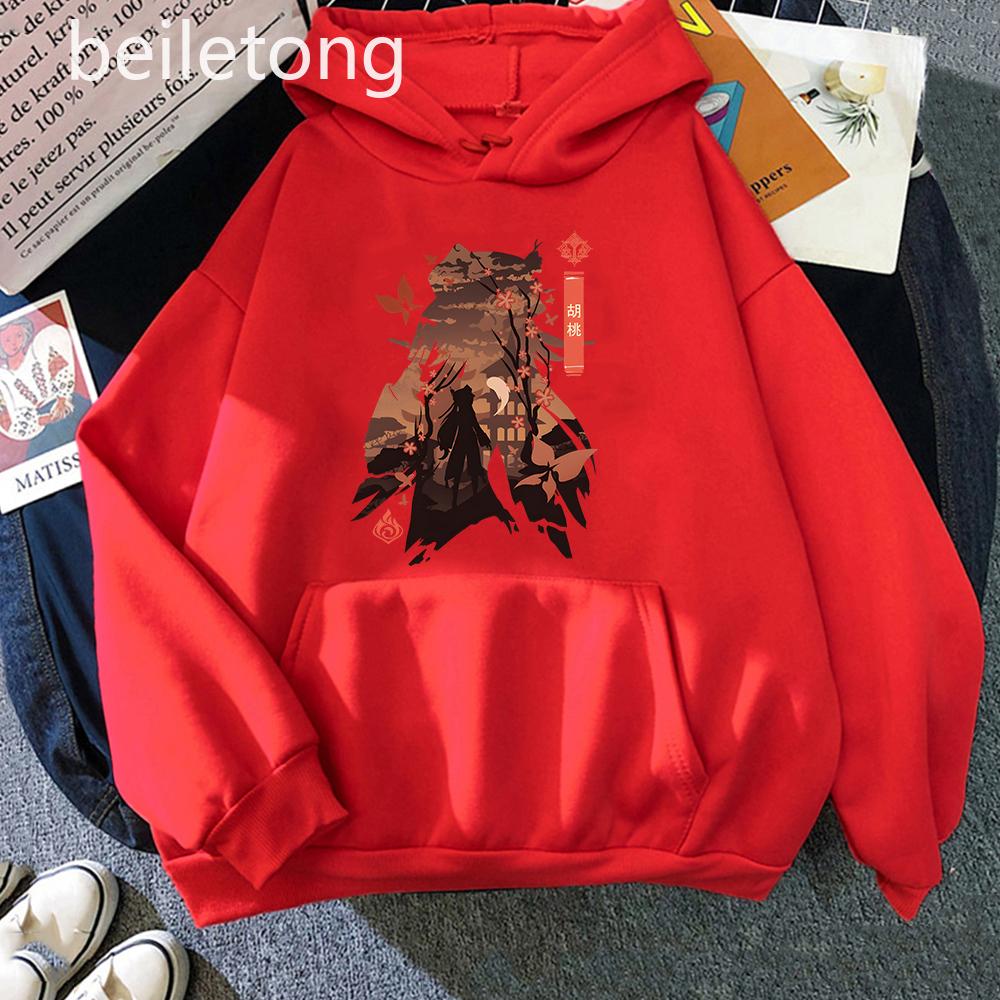 

Ху Тао Косплей Костюм Горячая Игра Genshin Impact Толстовка Большие Размеры Одежда Kawaii Мультфильм Женщины Толстовки Мужчины Длинный Рукав Уличная Одежда XS