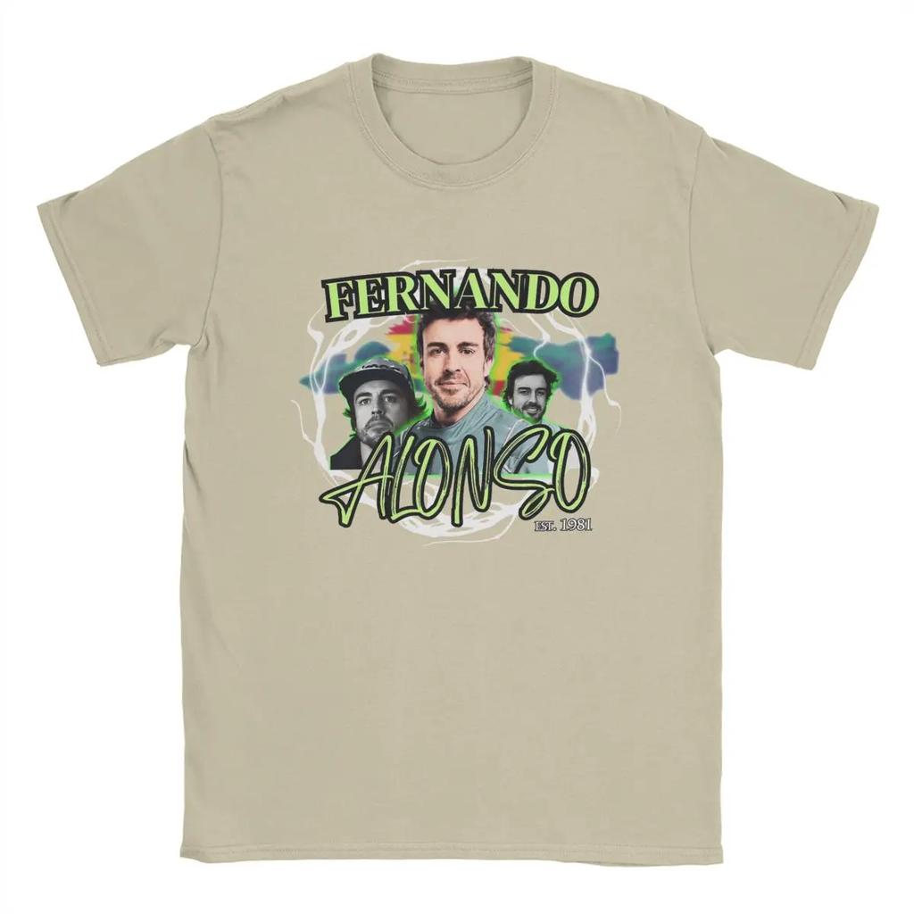 Arrival WoFernando Alonso Bootleg Shirt Accessories Motorcycle Race 100% Cotton T-shirt Clothes Funny Tee Shirt