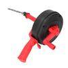 Drain Auger Manganese Steel Spring Multipurpose Plumbing Pipe Unblocker Clog Remover for Kitchen Bathroom Red 5m