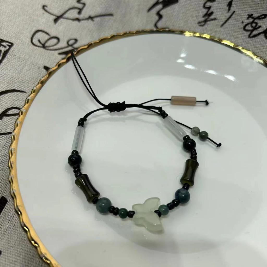 Handmade Lighthued Exquisite Bamboo Knot Bracelet Unique New Trend Chinese