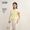 LESS Fall 2025 Short Sleeve Merino Wool Knit Sweater