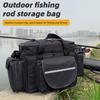 Fishing Gear Storage Bag Lightweight Waterproof Large Capacity Fishing Tackle Shoulder Bag Rod Reel Equipment Accessories Organizer Pouch