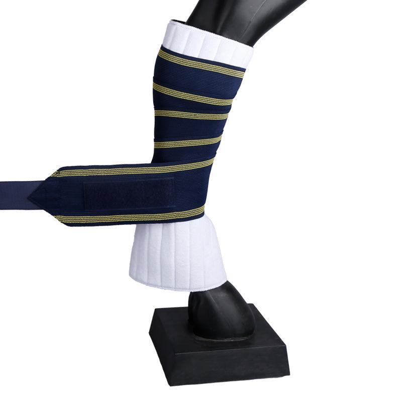 Night Use Horse Leg Protection Bandage Pads - 4 Piece Equestrian Wraps One Size