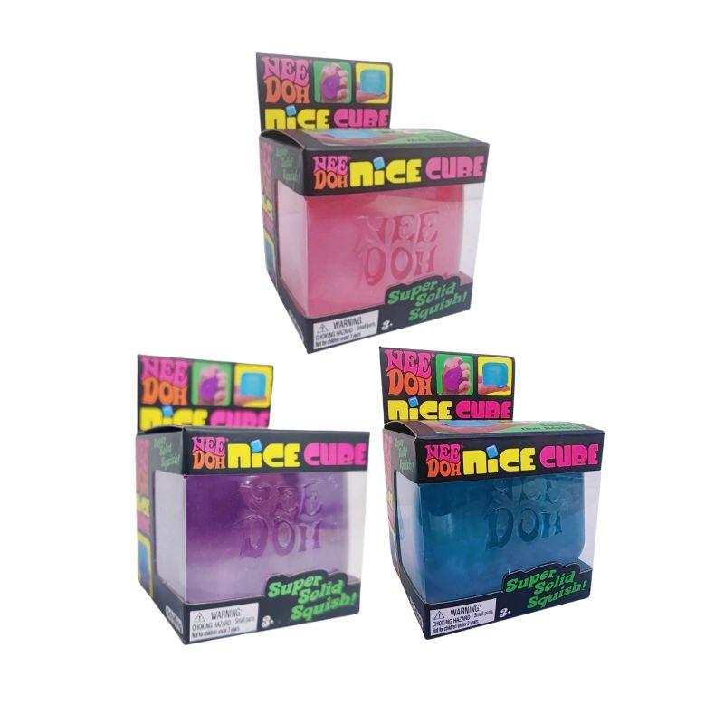Needoh Nice Cube Sensorischer Stressabbau-Fidget-Würfel für Erwachsene und Kinder