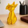 3D Printed Cat Figurine Minimalist Modern Elegant Cat Sculpture Small Collectible Animal Statue